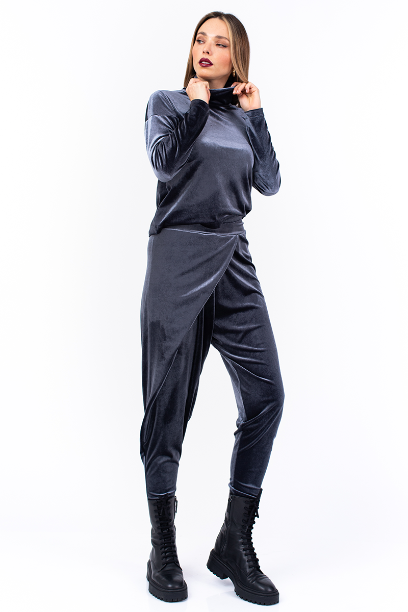 Black Velvet Trousers