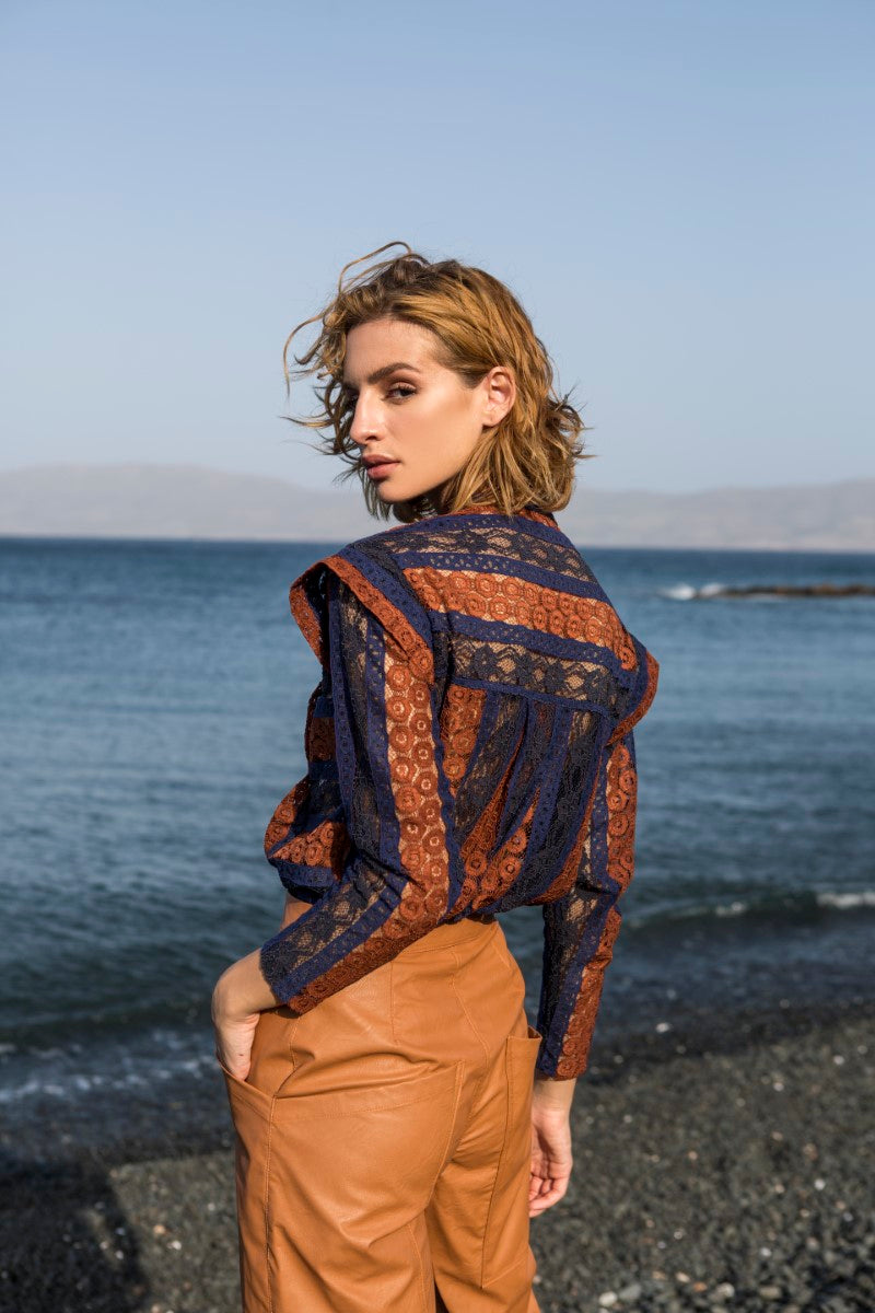 Blue Lace Shirt