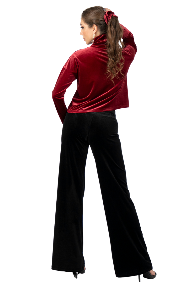 Velvet Turtleneck Sweater