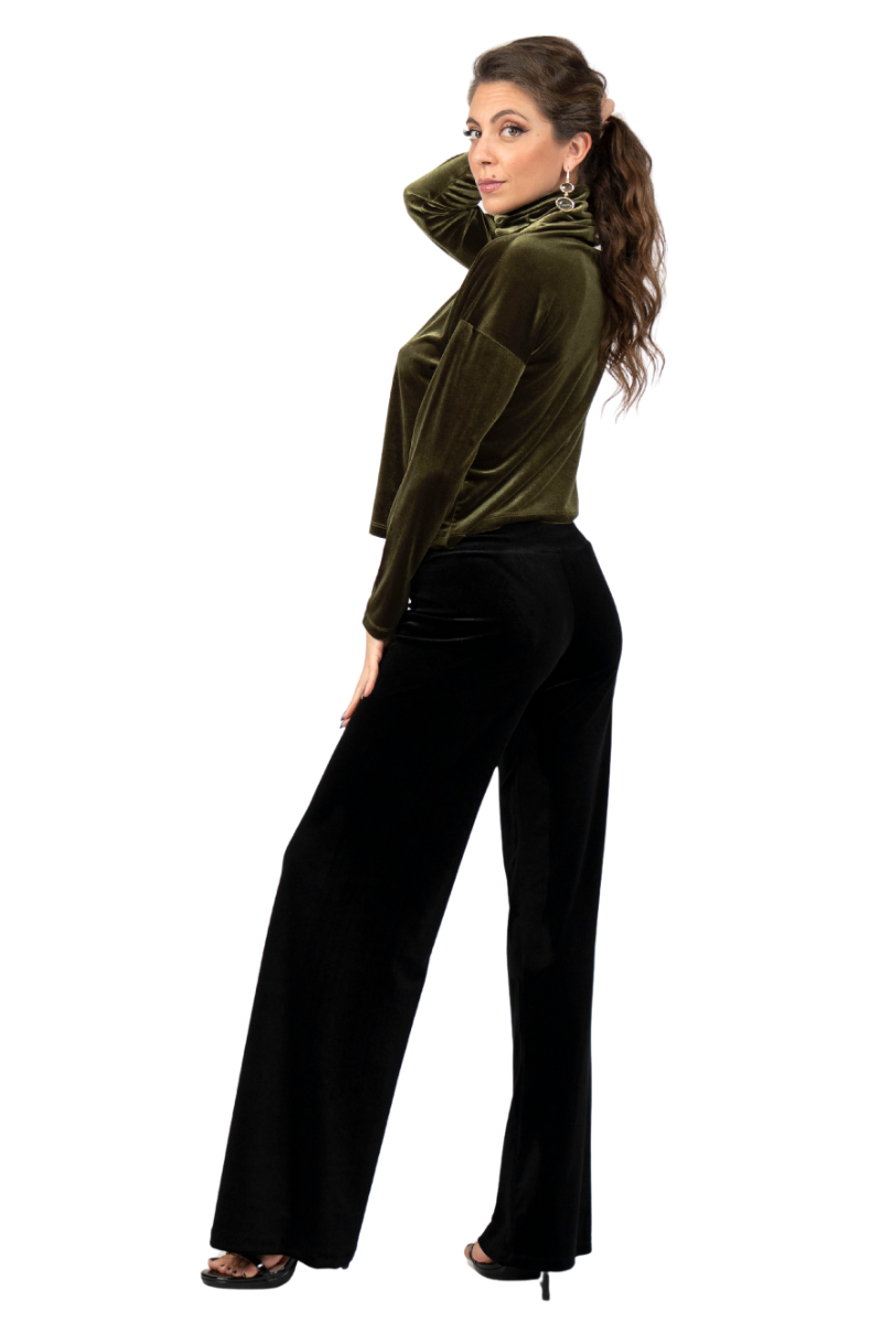 Velvet Turtleneck Sweater