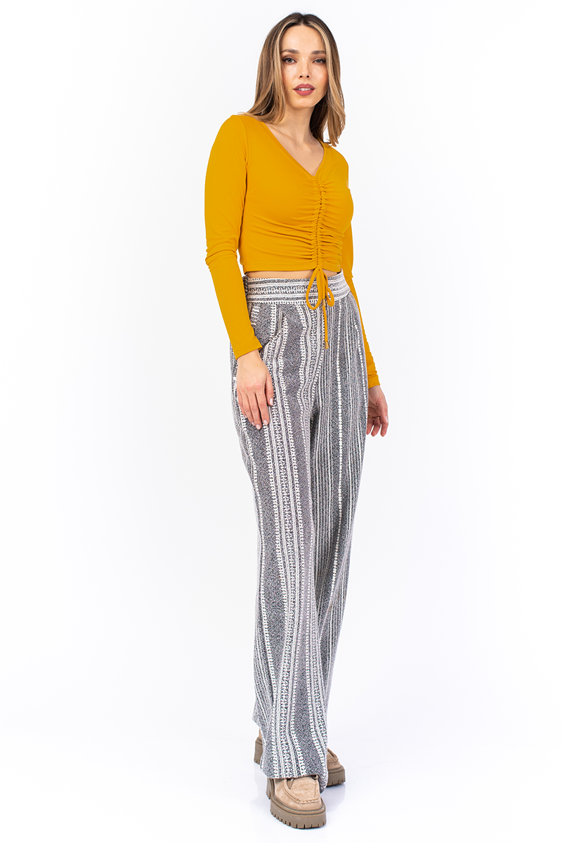 Luisa Spagnoli Flowing Trousers Black|Blue|Cream | Womens Pants | Jane  Scruton