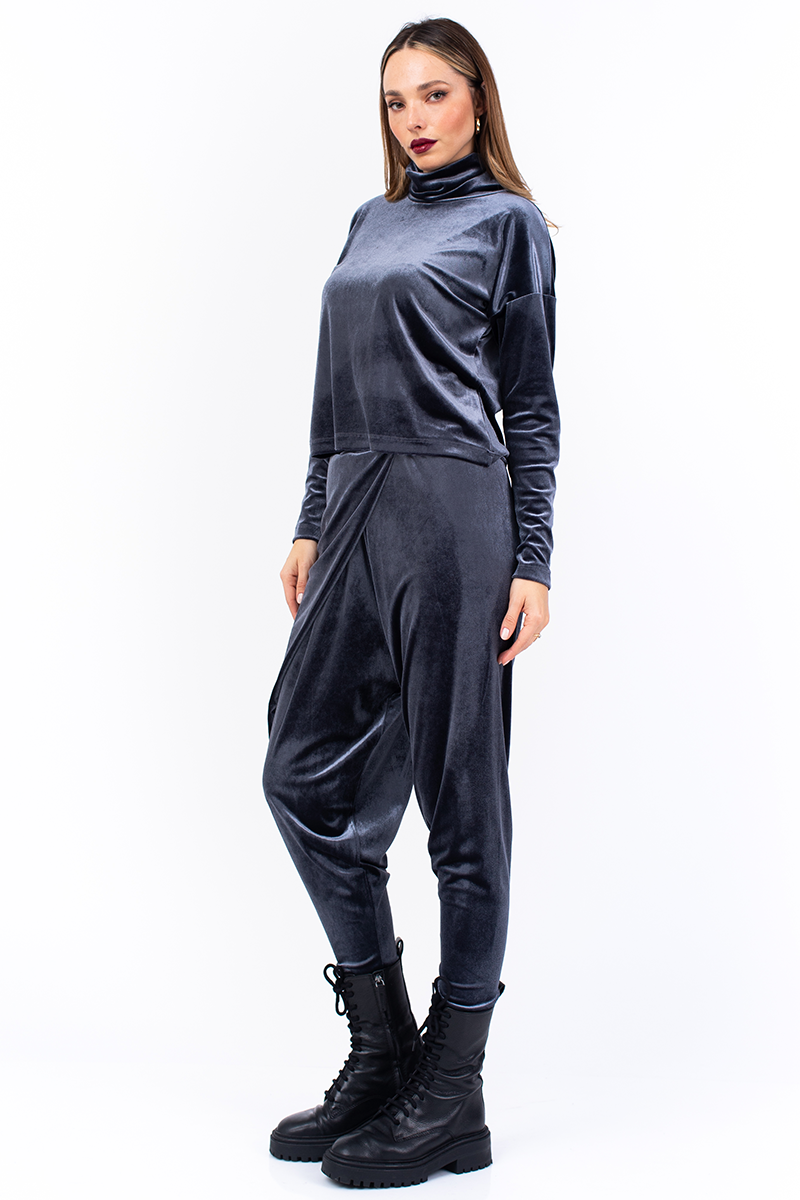 Black Velvet Trousers