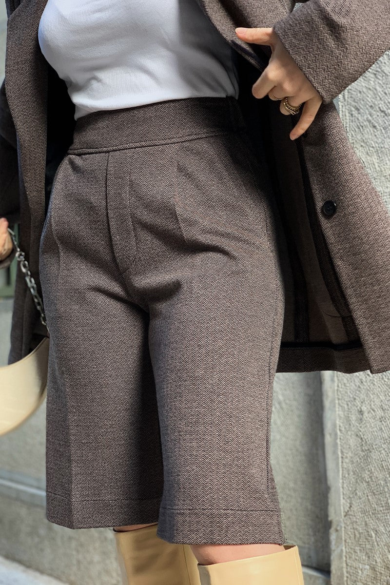 Chocolate Brown Bermuda Shorts