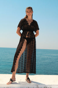 Black Beach Kaftan Dress