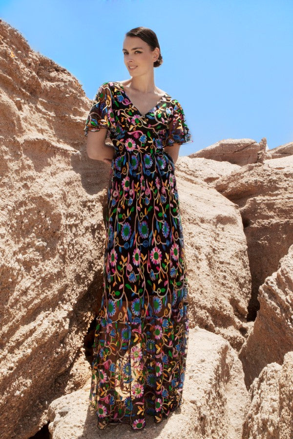 Floral Printed Maxi Dress