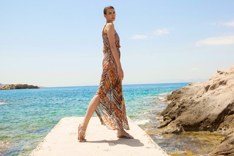 Maxi Aztec Printed Boho Dress