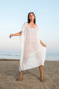 White Kaftan Dress 