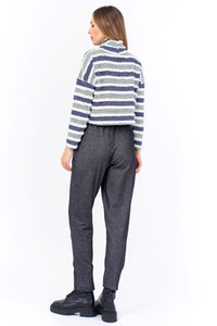 Grey High-Waisted Pants